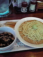 「ざるらーめん（枝豆入り麺）」@らあめん寺子屋しみずの写真