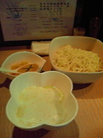 「7月限定 雲丹と枝豆仕立ての冷製つけめん」@菜の写真