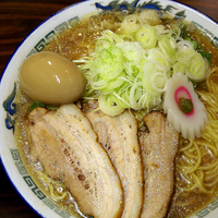 「超煮干煮そば 780円 ダブル 150円 味玉 100円」@煮干 丸めの写真