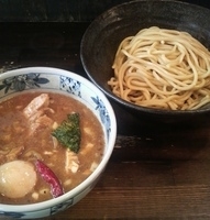 「かれつけ麺（中盛:狼麺）+半肉増し+味玉」@狼煙 〜NOROSHI〜の写真