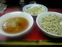 「小つけ麺（ニンニク多目、野菜多目）」@蓮爾 登戸店の写真