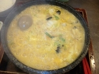 「石焼きらーめん（四川味）924円+ランチサービス（半ライス+おし」@爆裂石焼らーめん 一兆 つくば店の写真