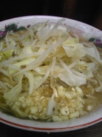 「小らーめん ニンニク」@ラーメン二郎 横浜関内店の写真