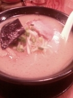 「らーめん（バリカタ）+替え玉（ハリガネ）」@九州ラーメン 博多吉もんの写真