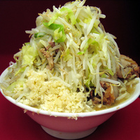 「大ラーメン豚入り 850円 やさいましましにんにく !」@ラーメン二郎 桜台駅前店の写真