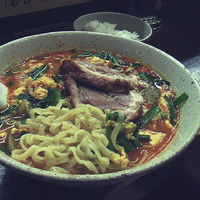 「からいもんチャーシュー麺+大盛」@麺からいもんの写真