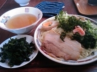 「塩つけそば（特盛）@わかめ」@支那そば屋 蘭丸の写真