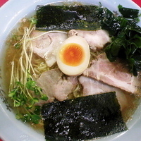 「チャーシューメン（麺カタメ・アブラ多め） ¥750」@ラーメンショップ 熊谷店の写真