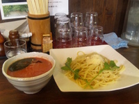 「トマトつけめん」@麺屋たつみ 喜心 秩父店の写真