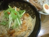 「冷やし坦々麺+ちゃーしゅー丼（780円+380円）」@豆でっぽうの写真