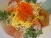 「ウニ塩+生クリーム味玉（780円+100円）」@麺屋 青山 本店の写真