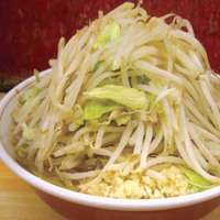 「普通盛焼豚 小ブタ 800円 やさいだぶるにんにくだぶる !」@ラーメン二郎 品川店の写真