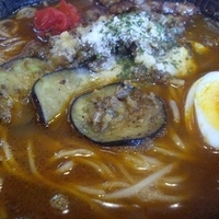 「タイ風カレースープ麺 680円（長門石店限定で8月末までの期間限」@大砲ラーメン 長門石店の写真