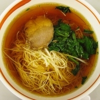 「朝らーめん（香港麺）」@東京中華食堂 東京駅店の写真