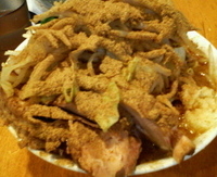 「小ブタ BB ヤサイ ニンニク」@ラーメン二郎 八王子野猿街道店2の写真