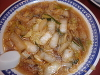「サイカラーメン・大（950円）ランチライス（無料）」@彩華ラーメン 大阪上六店の写真