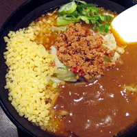 「チーズカレーラーメン こいこく 820円 太麺 辛さ普通」@麺屋 ここいち 新宿小滝橋通り店の写真