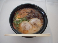 「豚骨味千ラーメン / 600円」@三宝苑  M’sキッチン NACK5スタジアム大宮 Wエリアスタンド裏売店の写真