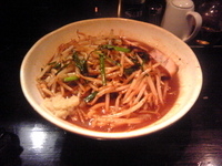 「炒めもやし醤油ラーメン」@極太めん ひでまる 千波店の写真