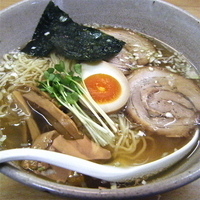 「らー麺と小盛カレーセット（￥810）」@らー麺 ばすきやの写真