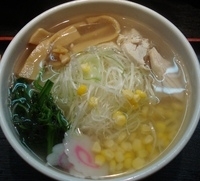 「塩ラーメン、特製餃子」@らーめん 楓家の写真