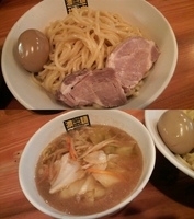 「味玉濃菜つけ麺・中盛」@濃菜麺 井の庄の写真