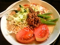 「冷やし担々麺 850円 + 大盛り 100円」@地鶏ラーメン 自給屋の写真