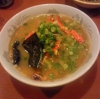 「わたりガニラーメン」@支那そば 大根やの写真