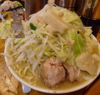 「大ラーメン 800円（ヤサイマシマシ・ニンニク・アブラマシマシ）」@ラーメン二郎 八王子野猿街道店2の写真