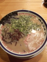 「らーめん+赤オニ」@博多長浜らーめん 田中商店の写真