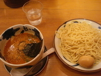 「辛濃味玉坦坦つけ麺」@節骨麺たいぞう 池袋東口店の写真