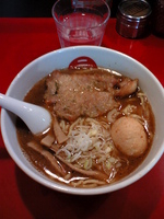 「玉豚天らー麺:910円」@麺屋武蔵 二天 池袋店の写真