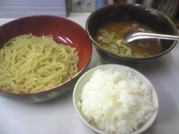 「カレーつけ麺（ライス付き）700円」@えぞいちの写真
