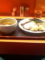 「つけめん中盛+お宝」@麺家 宝の写真