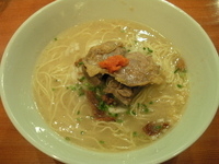 「軍鶏水炊きらーめん」@鳥料理 有明の写真