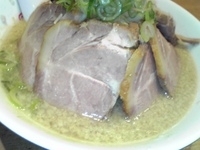 「チャーシューメン（こてこて）+もやし+半チャーハン」@野方ホープ 目黒店の写真