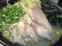 「太麺野菜3点盛り（味濃いめ・油多め）+チャーシュー+白飯」@豚骨醤油らーめん 誠屋の写真