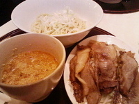 「炙り牛バラつけ麺」@東京ラーメン 天の写真