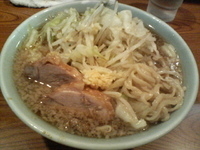 「小ラーメン（ニンニク、野菜）」@ラーメン二郎 亀戸店の写真