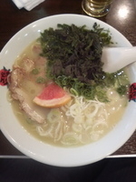 「アオサ入鶏パイタン麺」@太陽のトマト麺 モザイクモール支店の写真