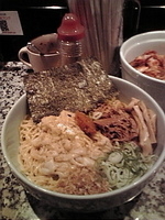 「脂そば（大盛り）700円」@元祖脂そば 背脂醤油 のあの写真