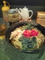 「丸鶏スープの冷やしカリー麺」@麺バカ息子の写真