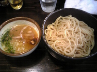 「塩つけそば（中盛り）」@鶏そば専門店 前略。まるきゅうの写真