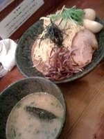 「味玉濃厚鶏塩つけ麺」@麺処 田ぶし 高円寺本店の写真