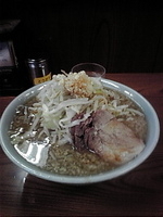 「小ラーメン600円（全マシ）」@ラーメン二郎 亀戸店の写真