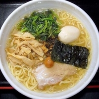 「中華そば・塩・太麺」@喜奴屋の写真