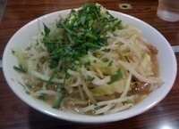 「豚入りラーメン（700円）、ヤサイニンニクネギアブラ少なめ」@ちばからの写真