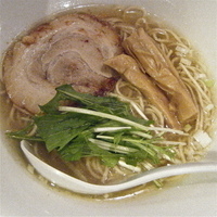 「ラーメンセットB（￥1,200端麗ラーメン+酒類+キャベチャー）」@音麺酒家 楽々の写真