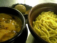 「極濃海老つけ麺+味玉+ライス（無料）」@紅蓮の写真