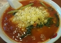 「太陽のチーズラーメン（830円）+らぁリゾ（150円）」@太陽のトマト麺 十日市場支店の写真